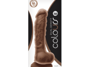 NS Novelties Colours Dual Density 8' Dildo Brown